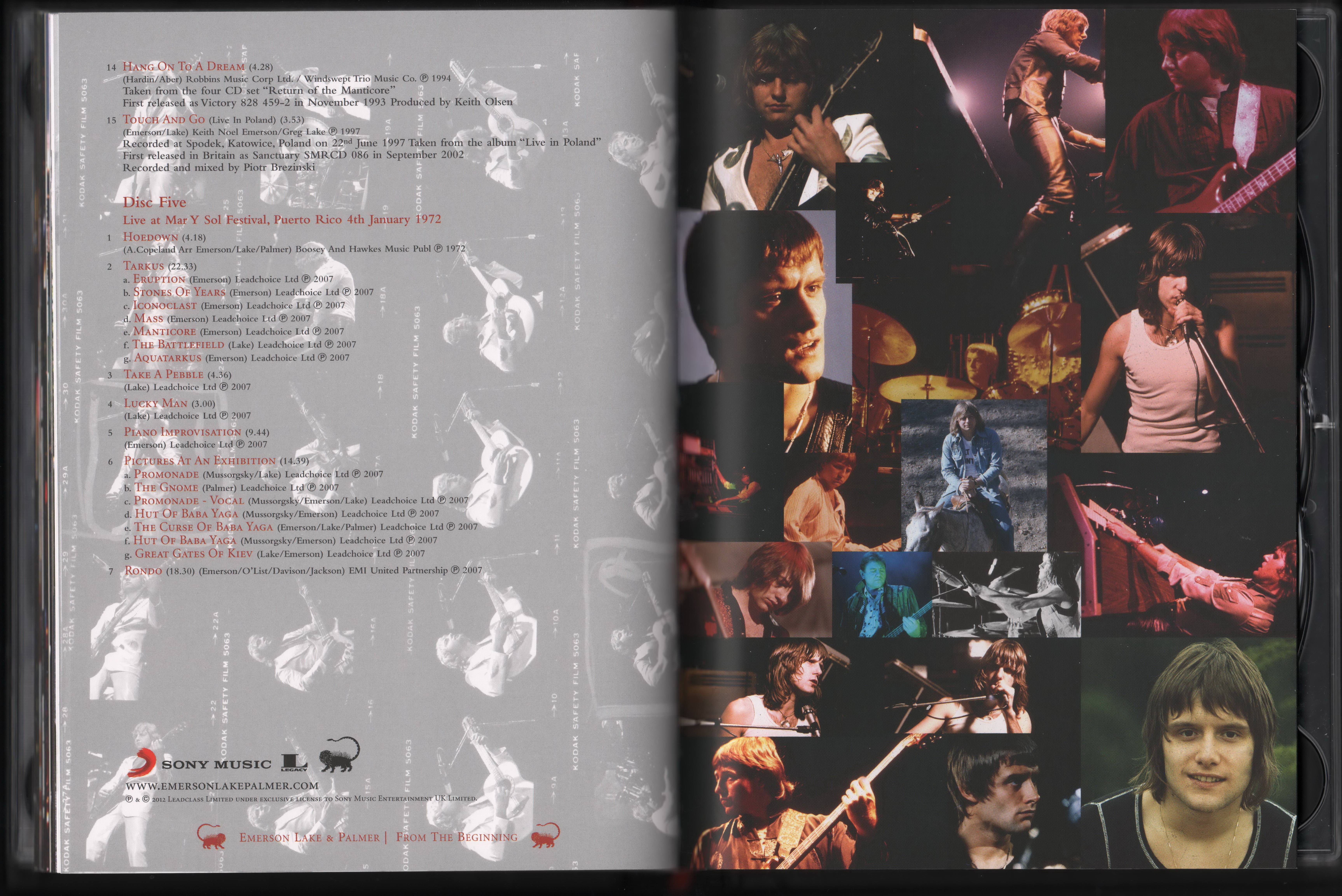 Emerson, Lake and Palmer From the Beginning [Booklet28 aus]